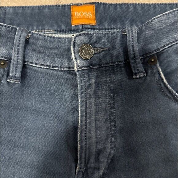 Hugo Boss Mens Slim Fit Jeans 35/32 Blue Denim - Picture 3 of 6